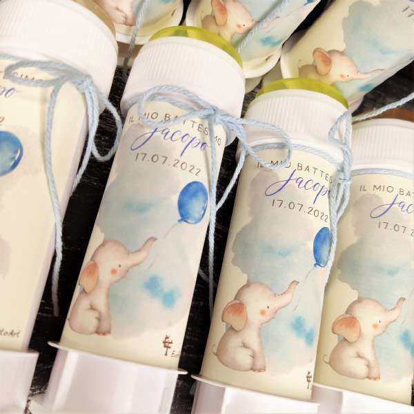 segnaposto bolle di sapone bambini ecofattoart